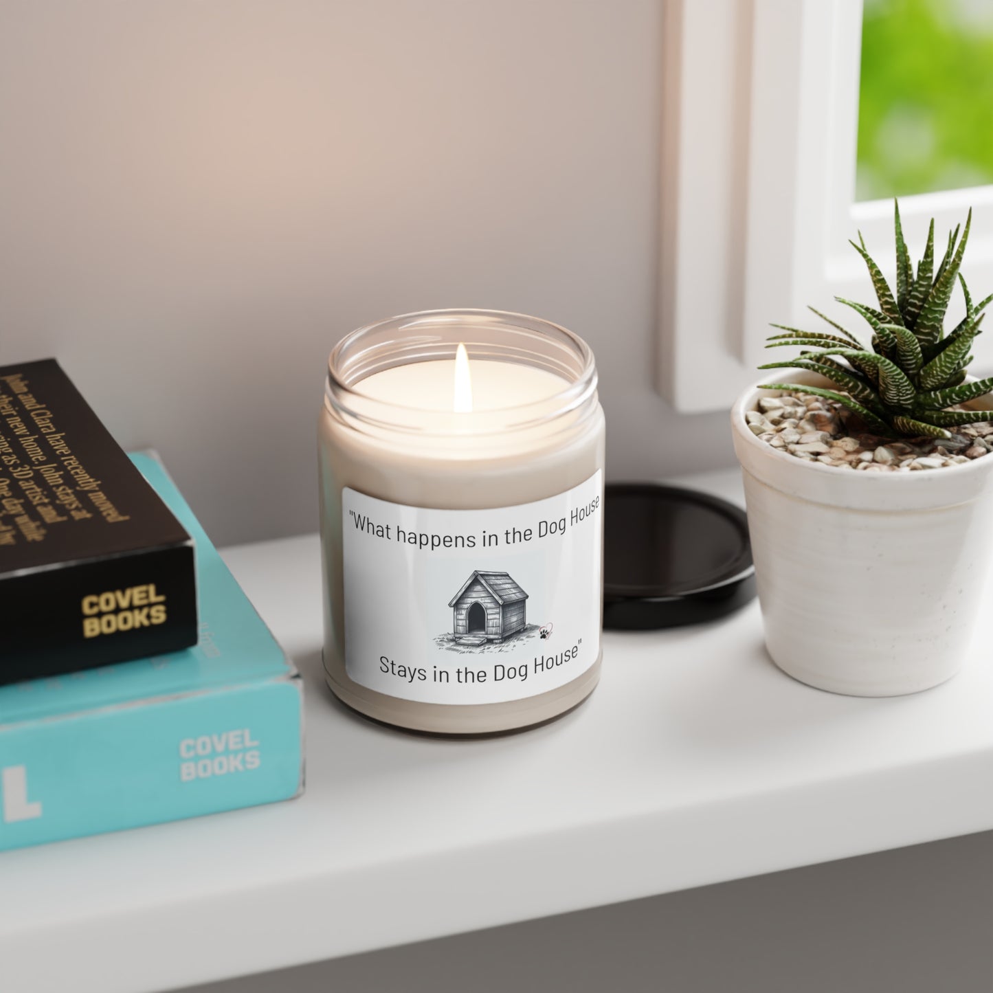 "What happens in the Dog House stays in the Dog House" Apple Harvest Scented Soy Candle, 9oz