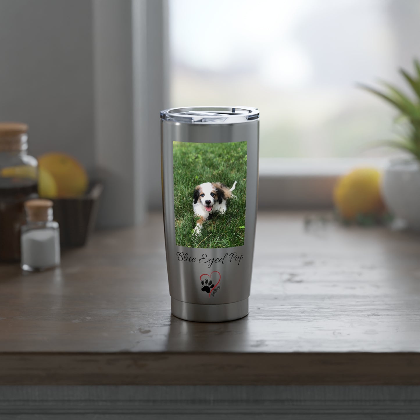 Blue Eyed Pup Vagabond 20oz Tumbler