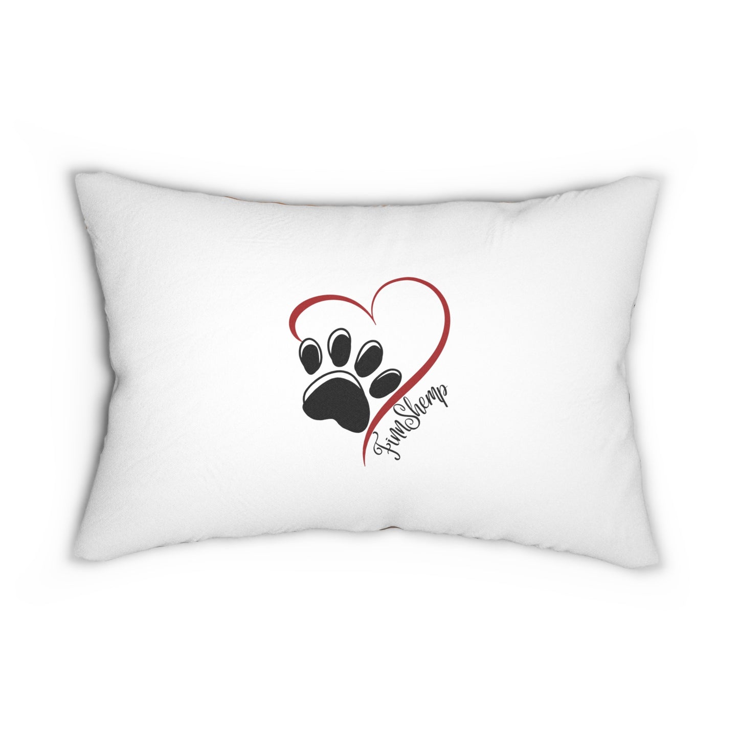 Three Dogs Spun Polyester Lumbar Pillow