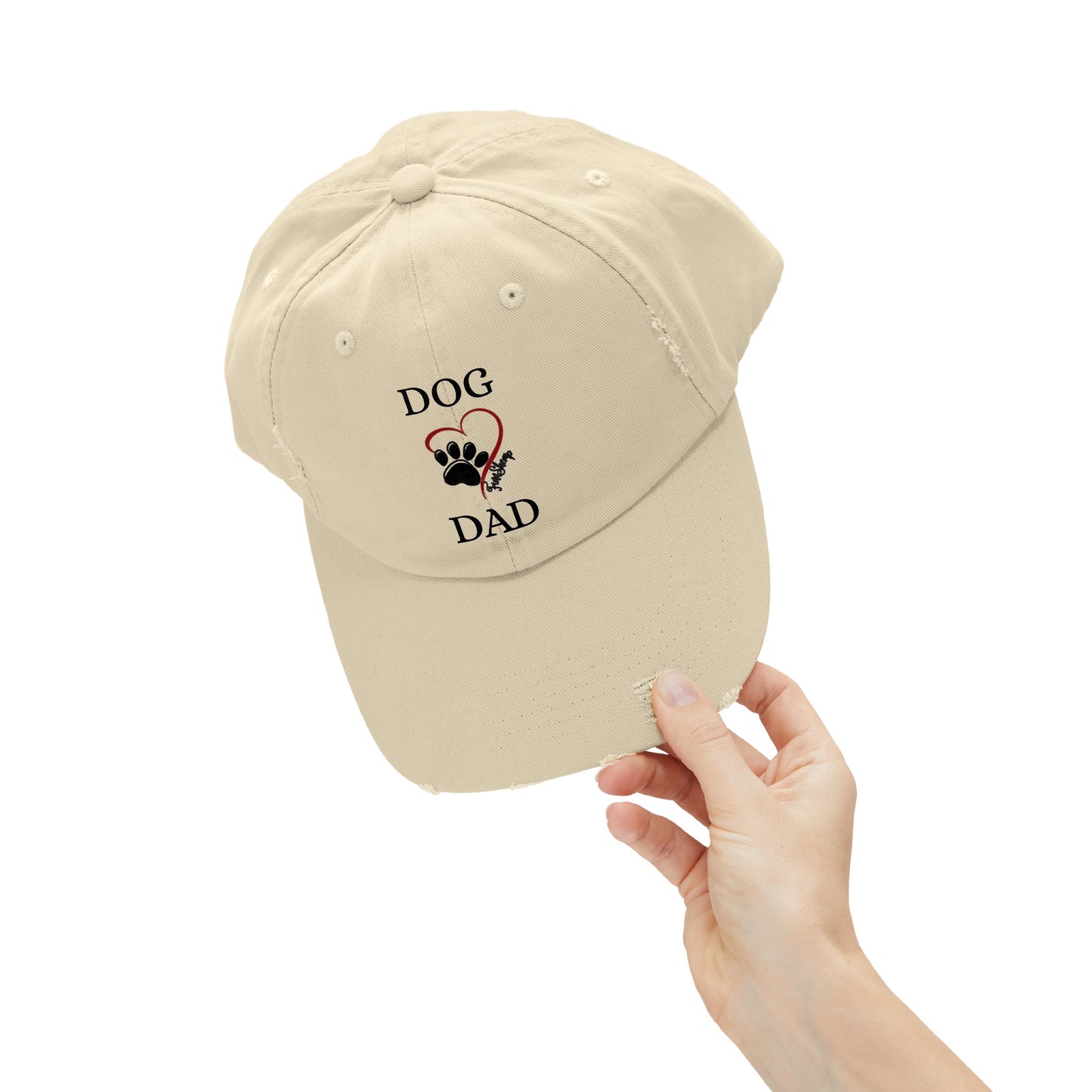 FinnShemp Dog Dad Unisex Distressed Cap