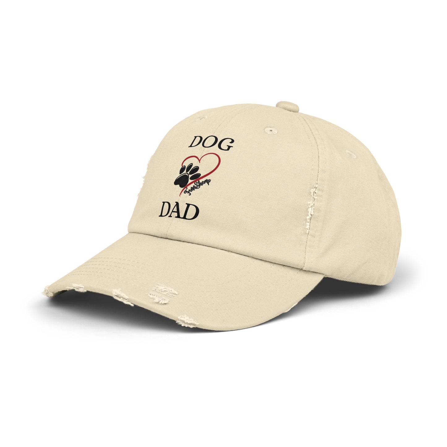 FinnShemp Dog Dad Unisex Distressed Cap