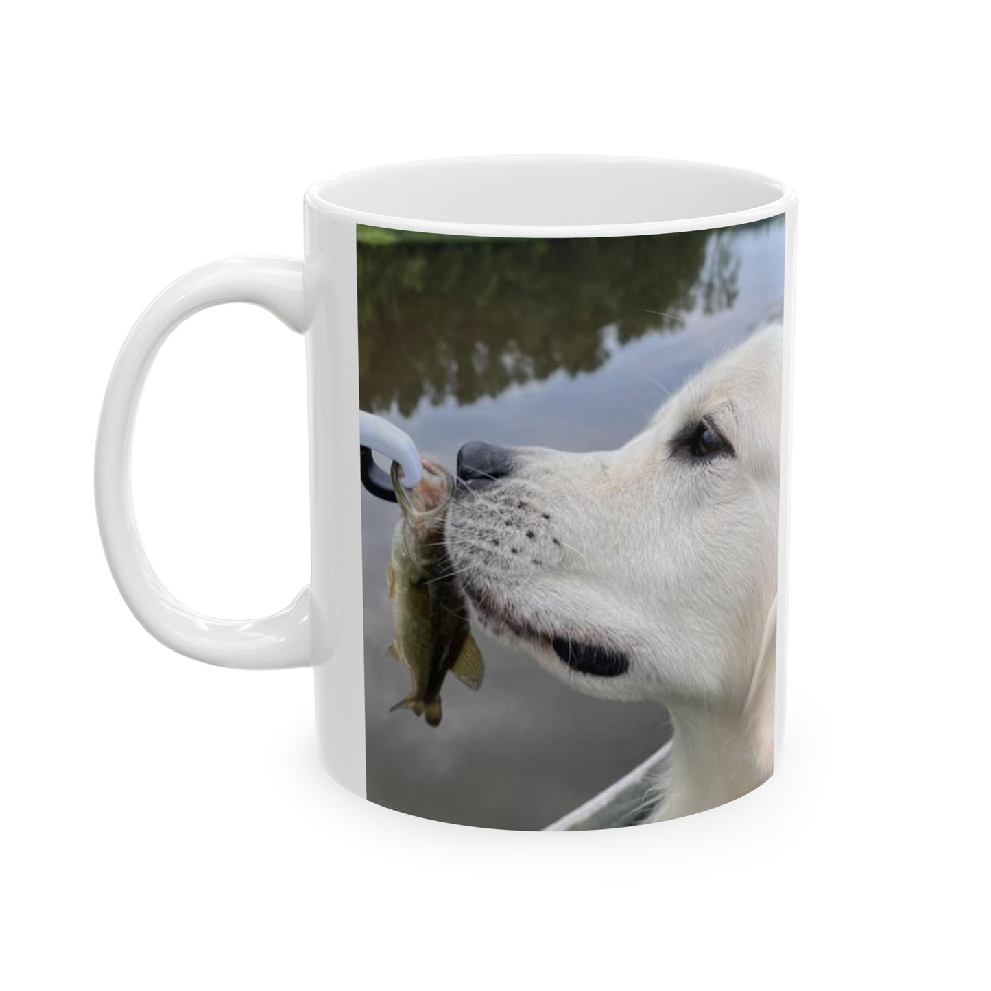 Dog Gone Fishin' Ceramic Mug, (11oz, 15oz)
