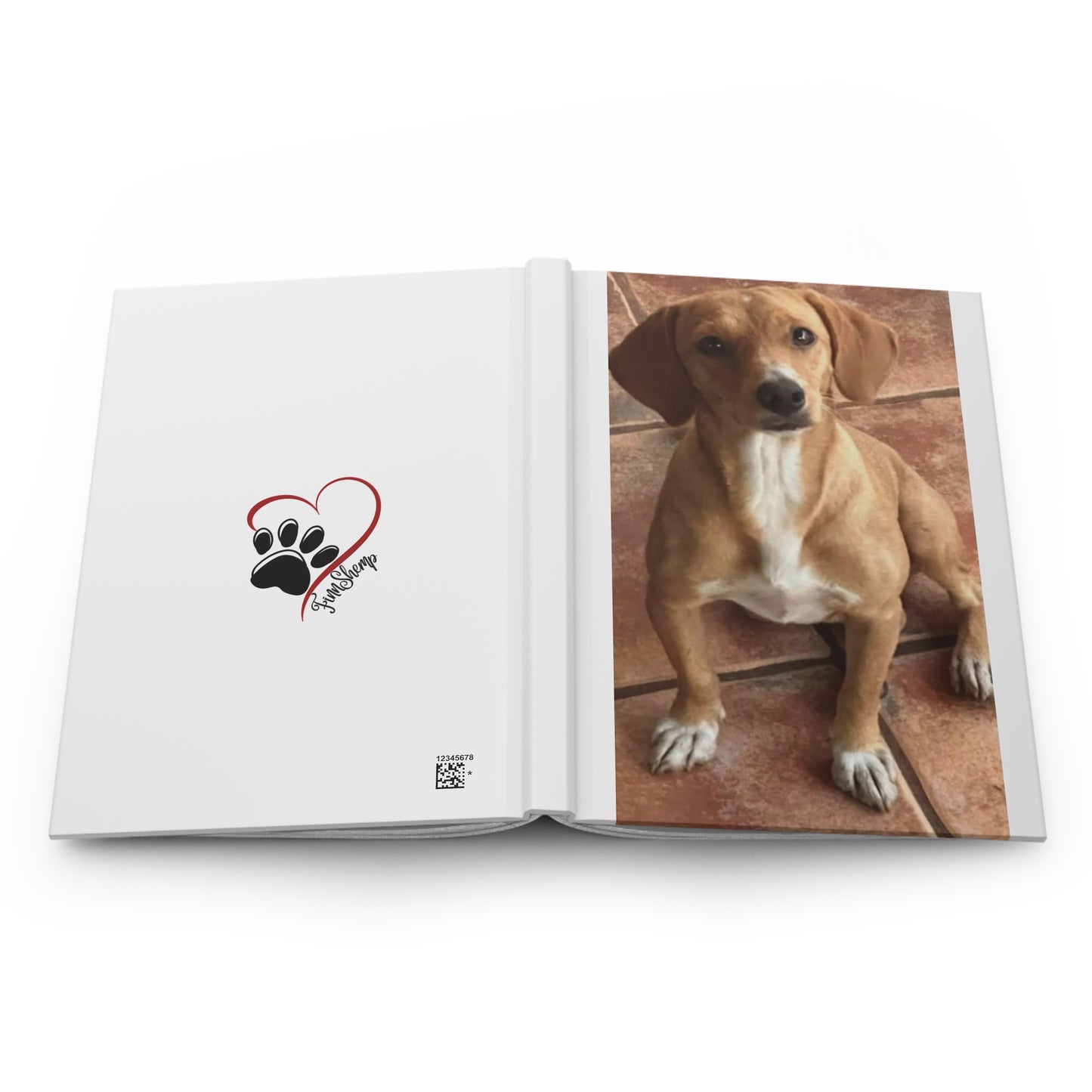 Gold Dog Hardcover Journal Matte