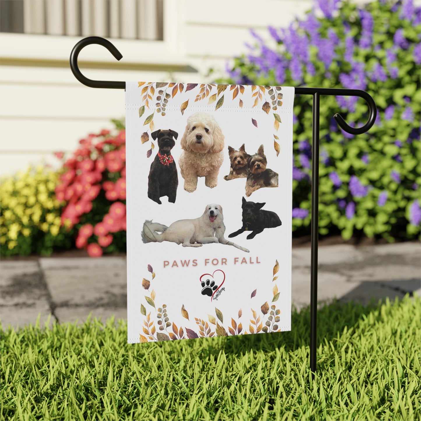 Paws For Fall Garden & House Banner