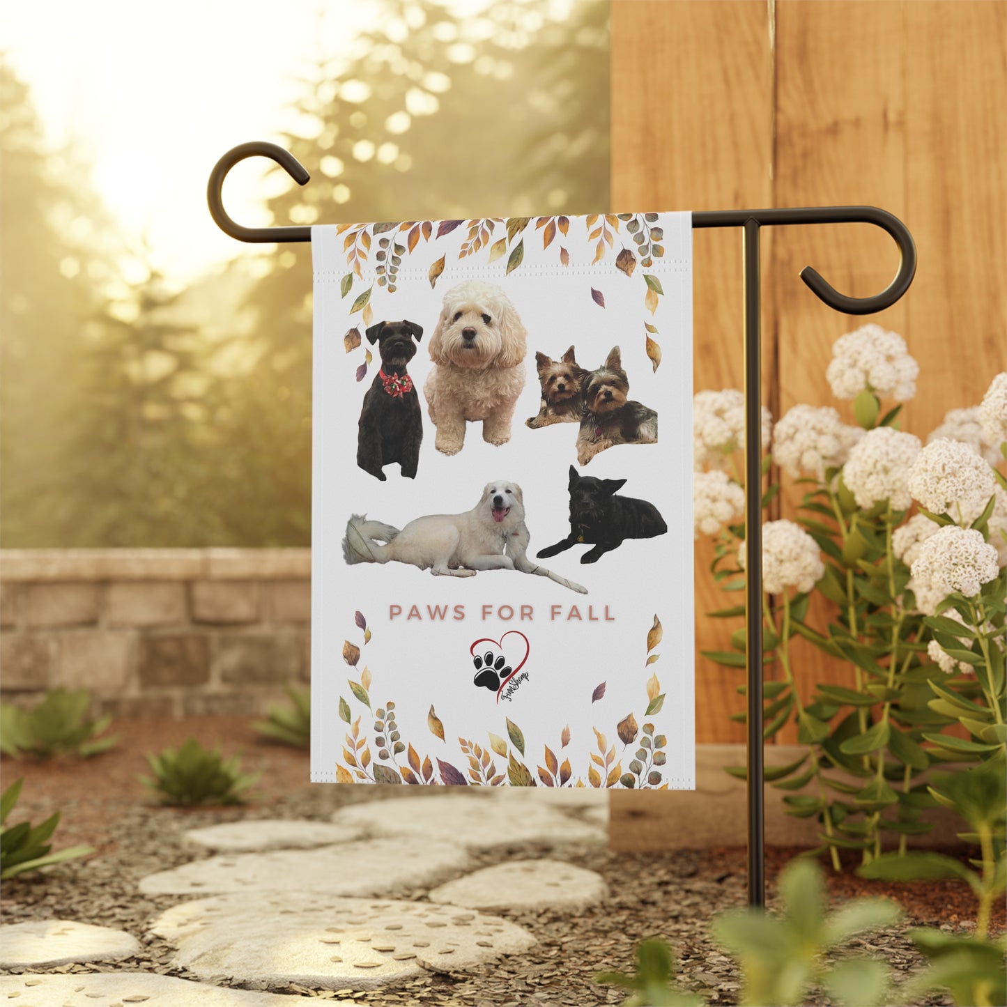 Paws For Fall Garden & House Banner