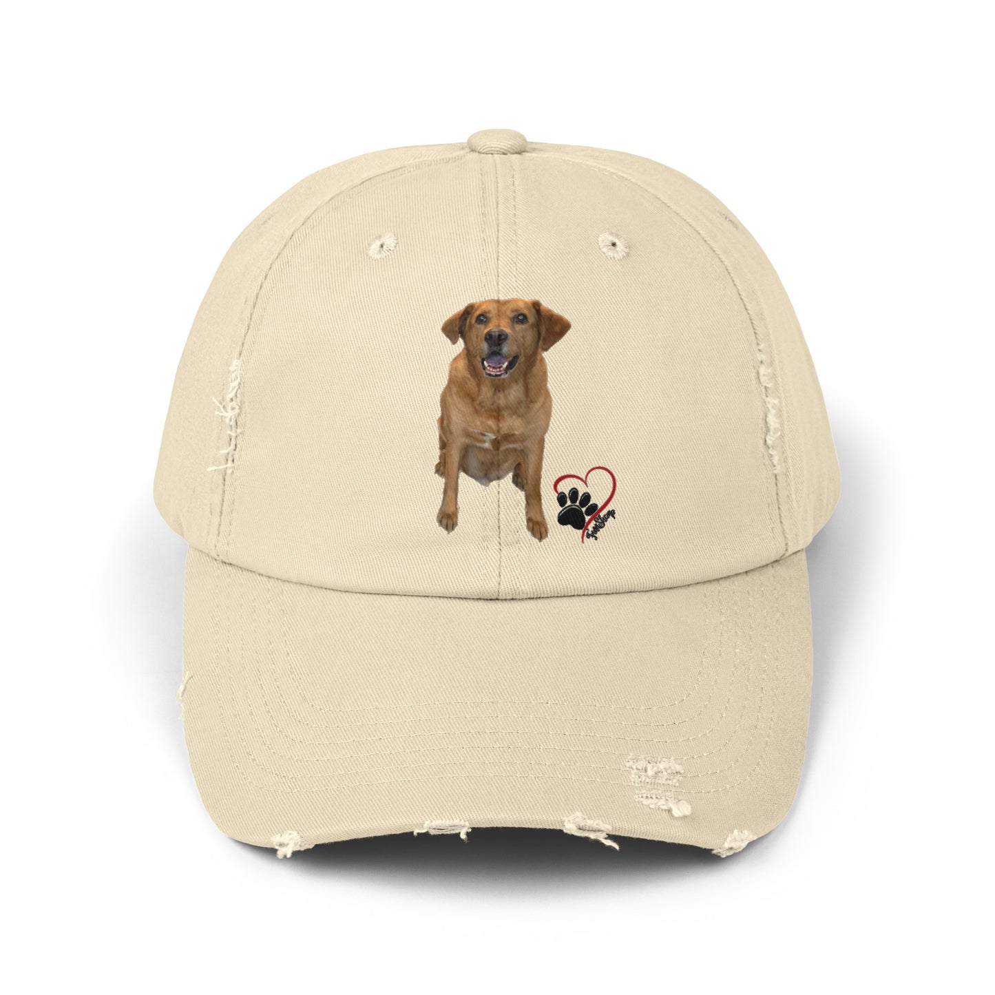 "Marley" Lab Dog Unisex Distressed Cap