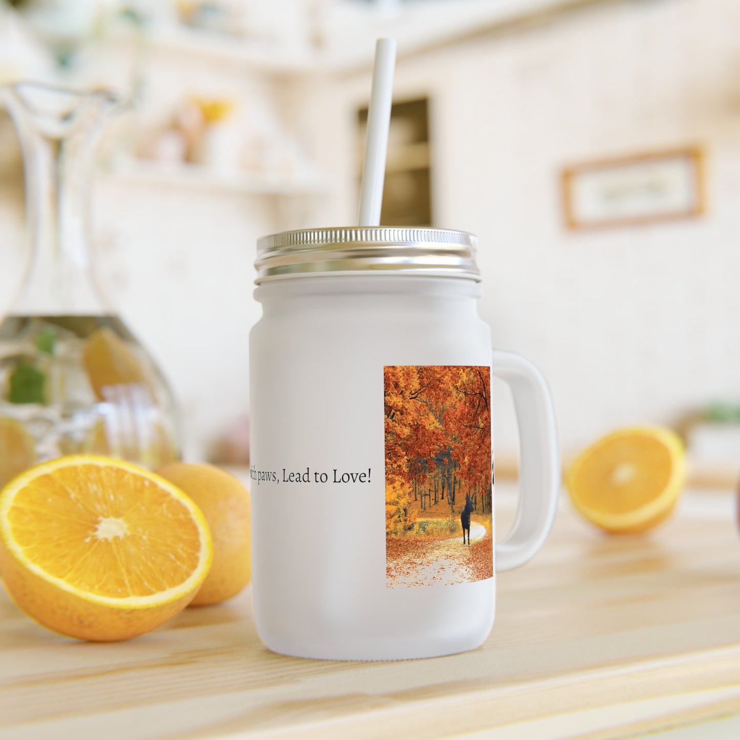 Fall Roads Mason Jar