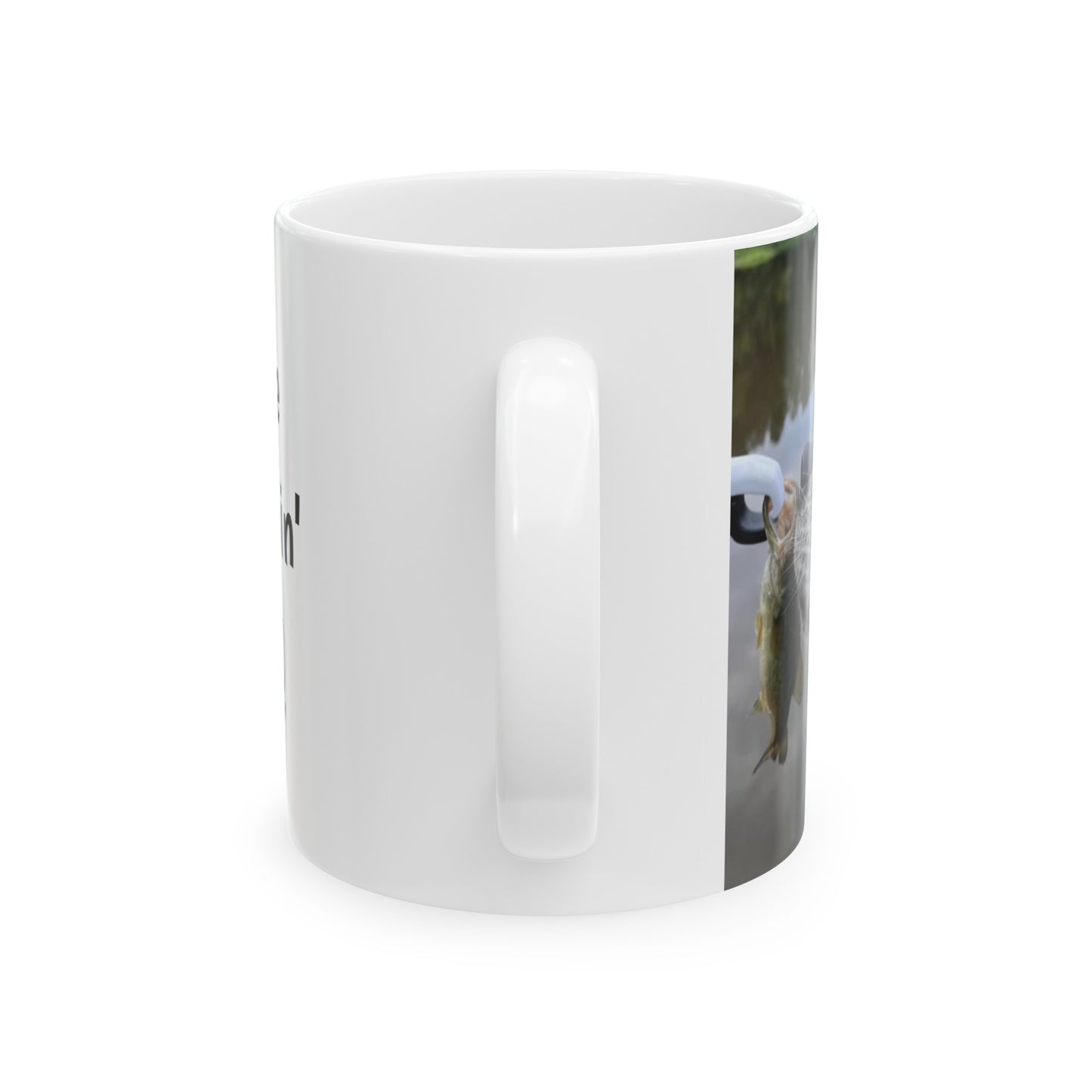 Dog Gone Fishin' Ceramic Mug, (11oz, 15oz)