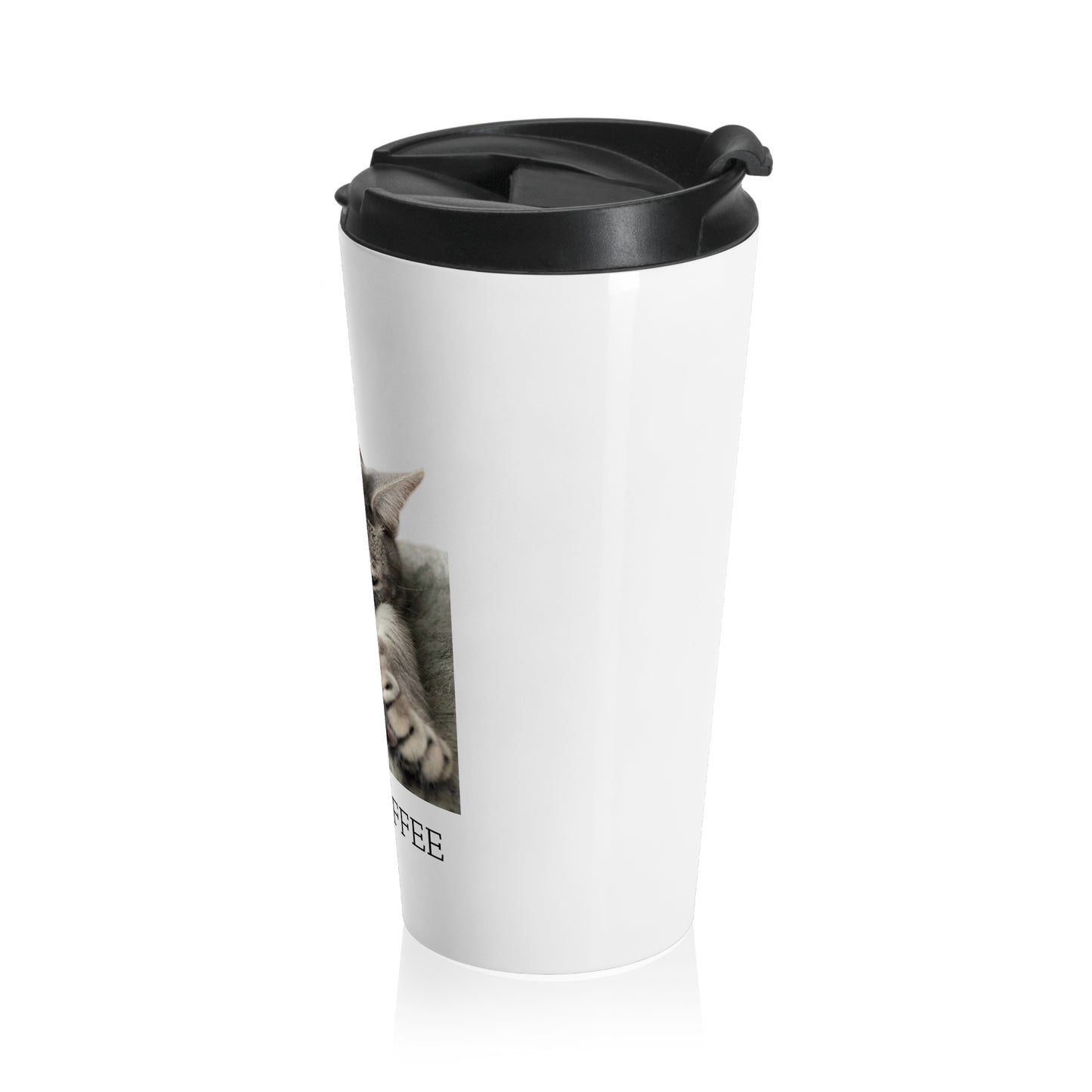 First Coffee Stainless Steel Travel Mug