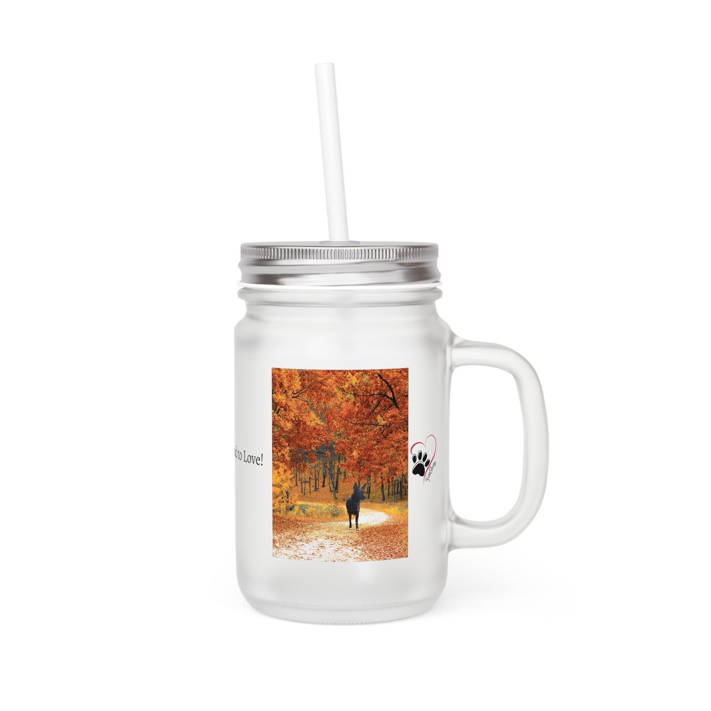 Fall Roads Mason Jar