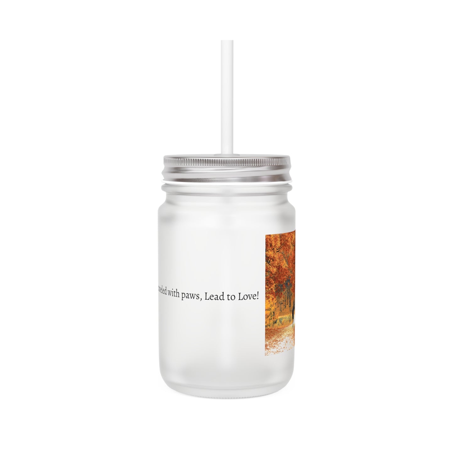 Fall Roads Mason Jar